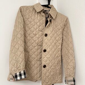 [SOLD] Burberry Quilted Tan Jacket